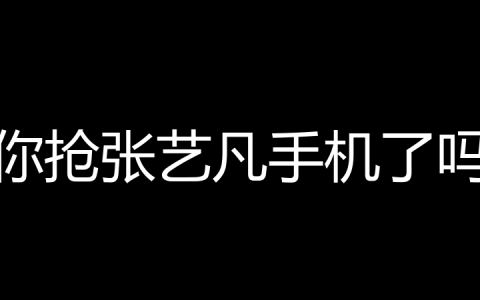 你抢张艺凡手机了吗是什么梗？