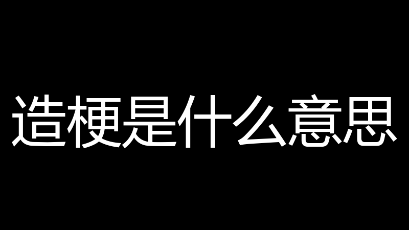 造梗是什么意思