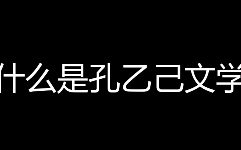 什么是孔乙己文学？