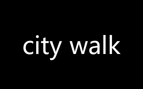 city walk是什么梗？