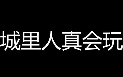 城里人真会玩是什么梗？