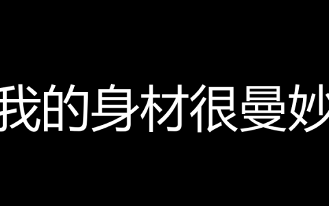 我的身材很曼妙是什么梗？