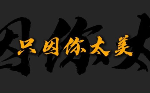 只因你太美是什么梗？